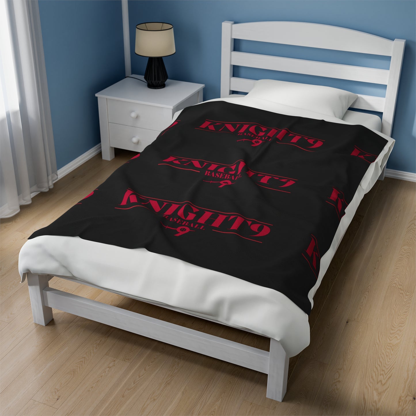 Knight9 Baseball Velveteen Plush Blanket - Cozy & Personalized Sports Gift