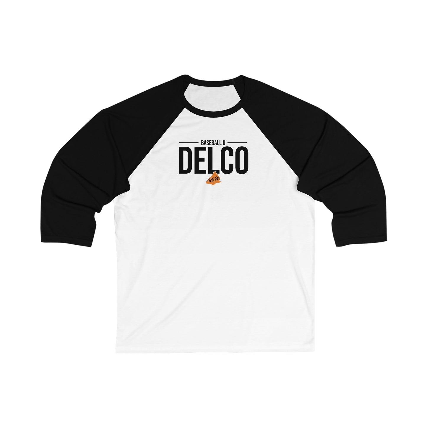 Baseball U Delco 3\4 Sleeve Baseball Tee
