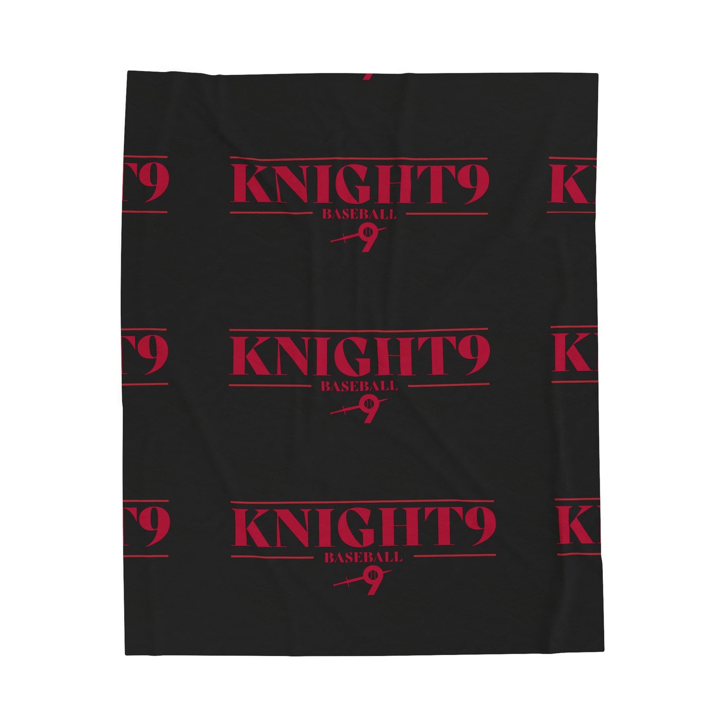 Knight9 Baseball Velveteen Plush Blanket - Cozy & Personalized Sports Gift