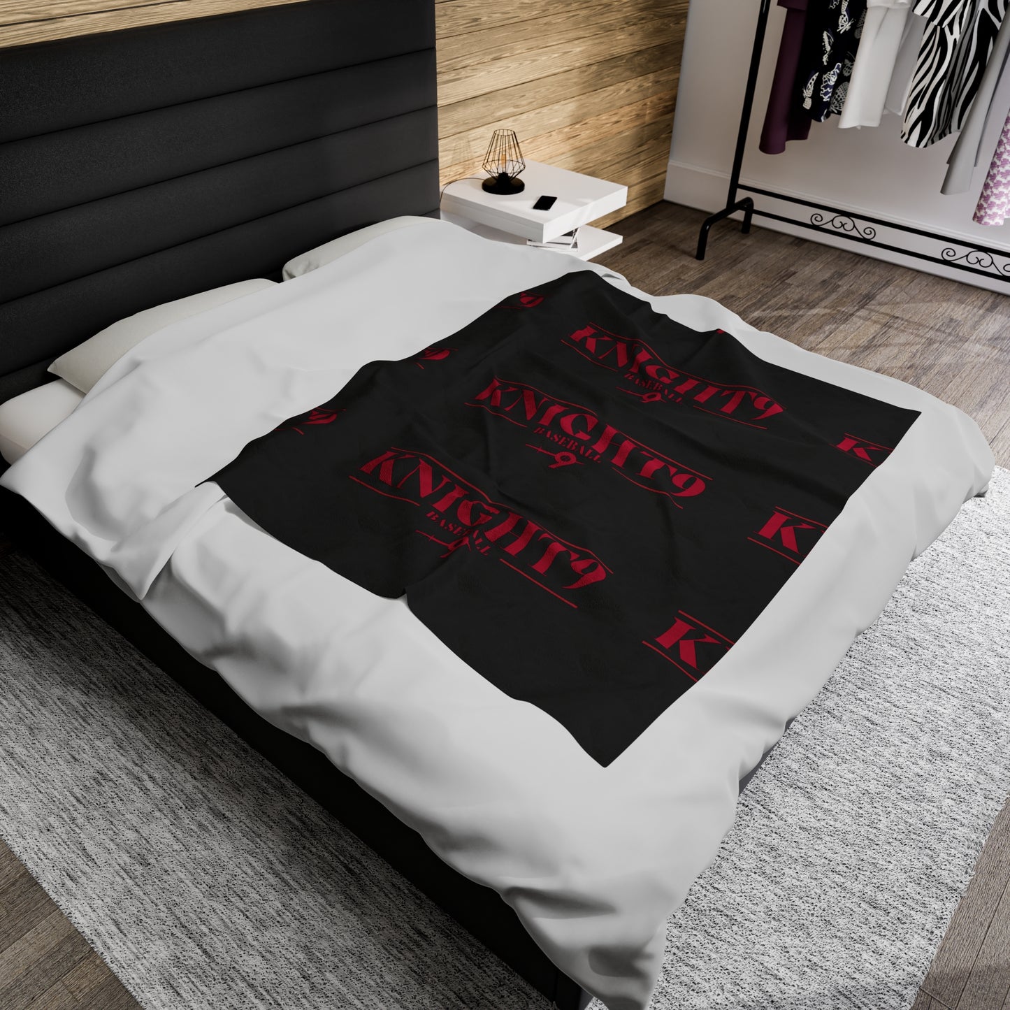 Knight9 Baseball Velveteen Plush Blanket - Cozy & Personalized Sports Gift